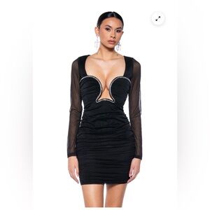 ANGELICA LONG SLEEVE MINI DRESS - L